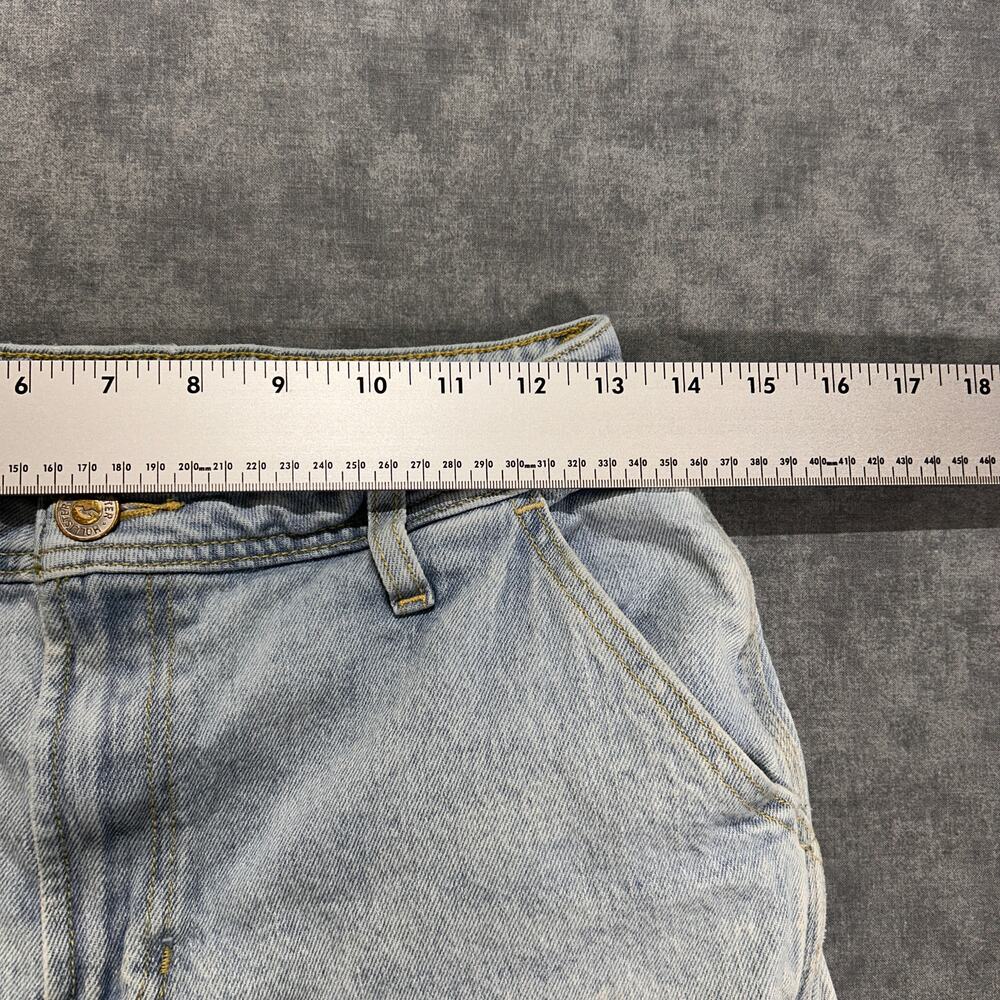 Hollister Ultra High Rise Dad Jean Carpenter light wash denim streetwear wms 27 - Picture 6 of 8